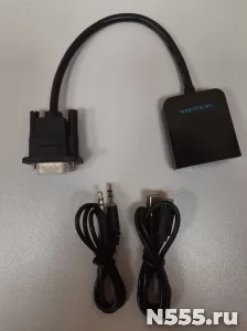 Мультимедиа конвертер Vention VGA + аудио > HDMI