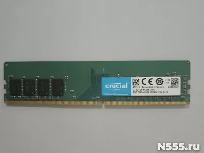 Оперативная память DDR4. 8gb. CRUCIAL. 2666MGz. UDIMM. 1.2v фото